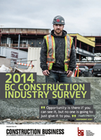 BC, Construction, Industry, Survey, 2015, Stats